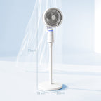 Standventilator Luftzirkulator Lüfter mit 3 Geschwindigkeitsstufen Fernbedienung Timer 70°+90° Oszillation