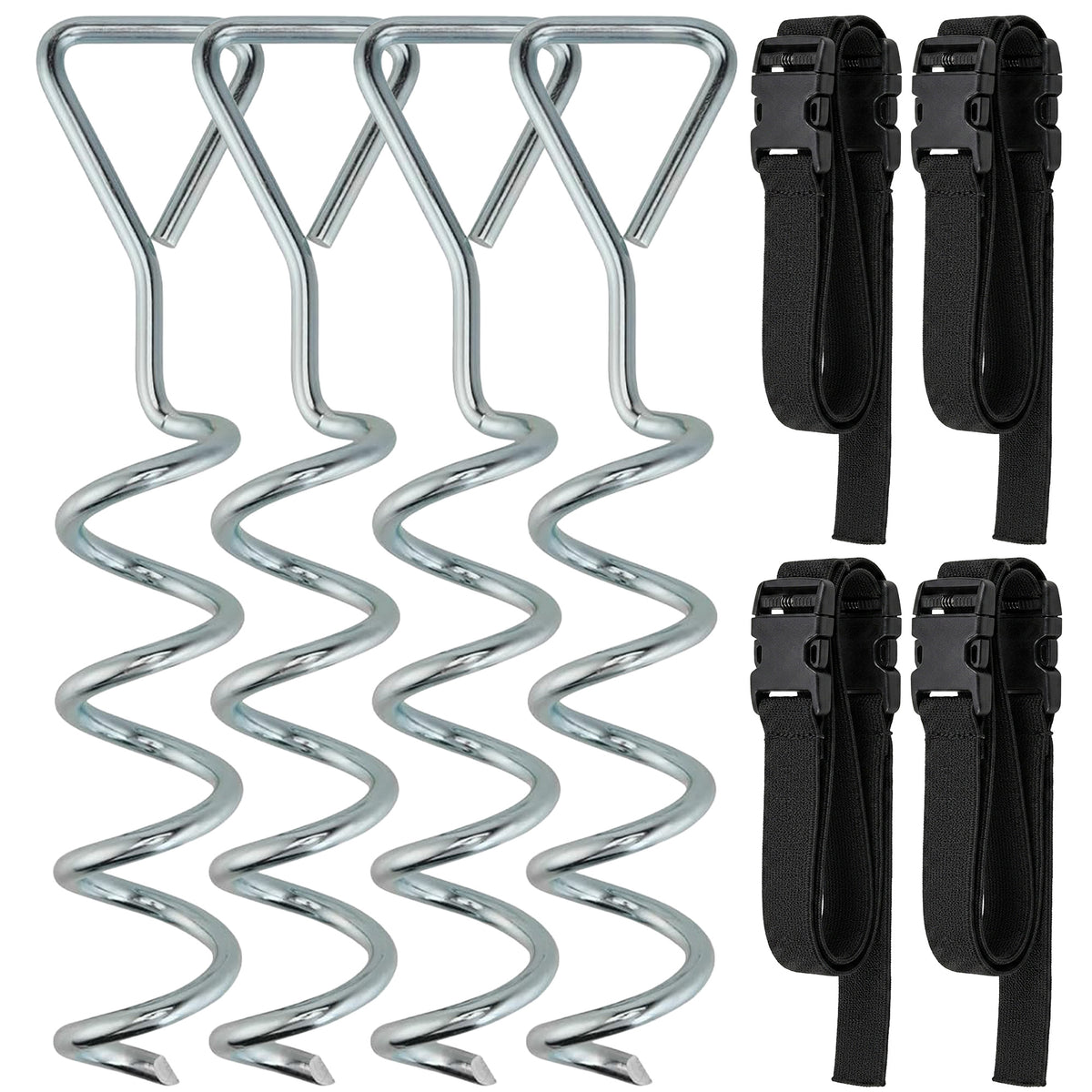 Bodenanker Schraube mit Dreiecksgriff für Trampolin 4er 32 cm