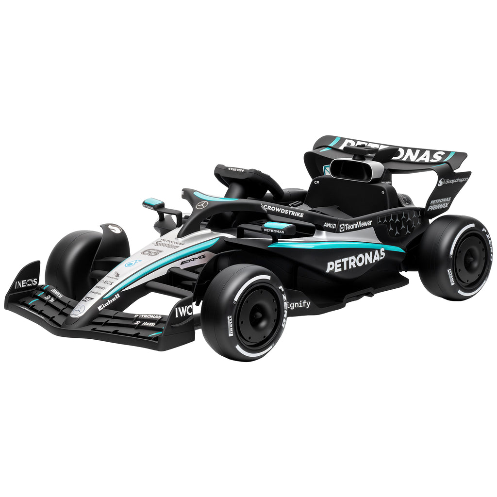 Mercedes-AMG PETRONAS F1 12 V Elektro Go-Kart für Kinder Gokart mit Lithium-Akku 2 Motoren Sanftanlauf
