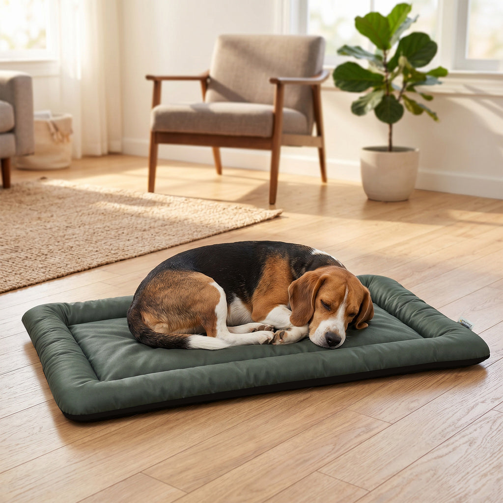 Waterproof Dog Bed, Foldable Pet Bed with Anti-Slip Bottom, Machine Washable for Medium and Large Dogs, 110 x 68 x 6 cm