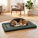Waterproof Dog Bed, Foldable Pet Bed with Anti-Slip Bottom, Machine Washable for Medium and Large Dogs, 110 x 68 x 6 cm