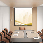 Beamer-Leinwand, 1:1 Format, Fernbedienung, 172 x 172 cm (96 Zoll), Wei?
