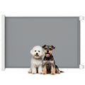 Retractable Pet Safety Gate, Folding Dog Barrier, Grey