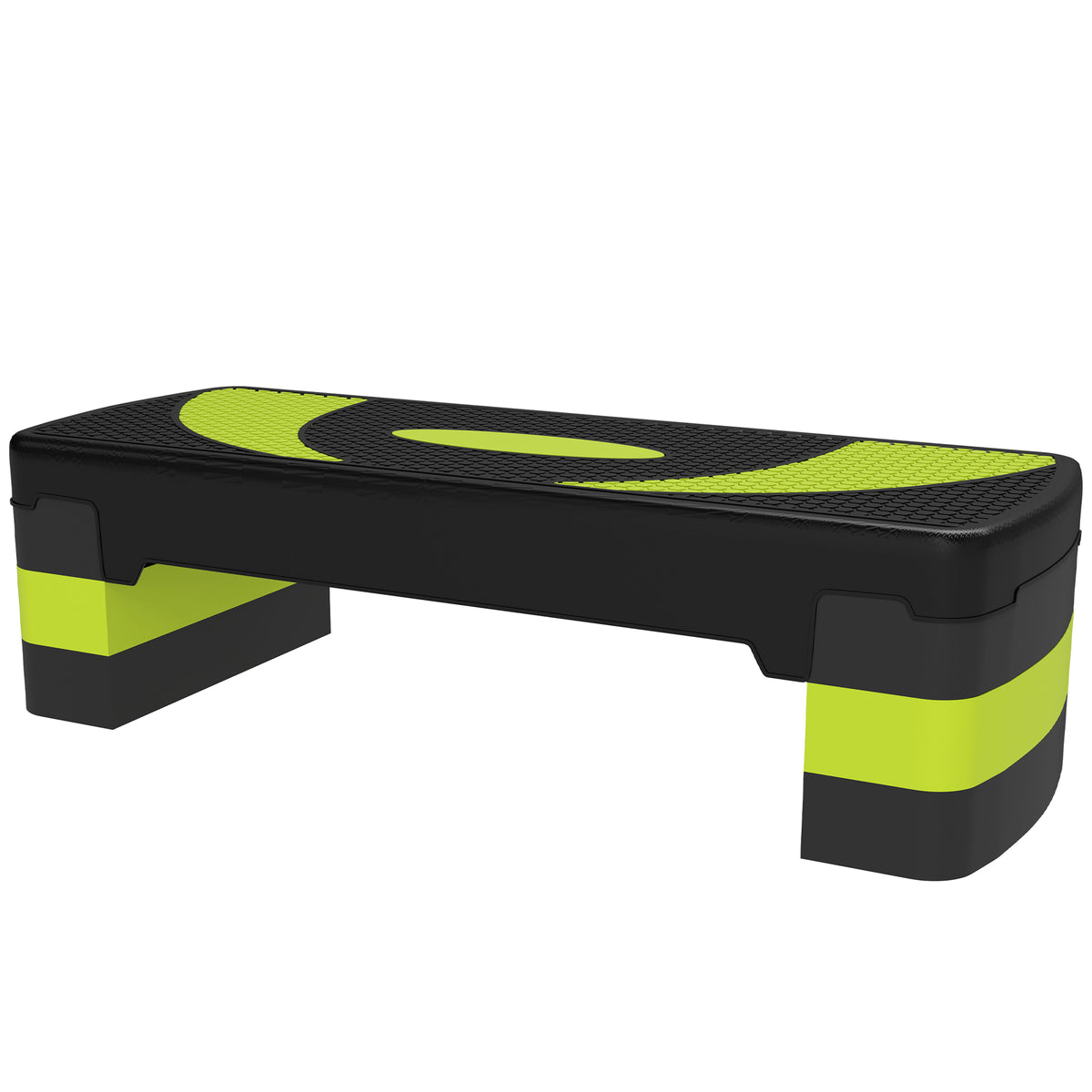 Aerobic-Stepper, h?henverstellbar, f¨¹r Indoor und Outdoor, Belastbarkeit bis 150 kg, 80 x 31 x 10-20 cm, Gr¨¹n