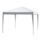 Pavillon, 2,95 x 2,95 m Pop-Up-Faltpavillon, Gartenpavillon, Partyzelt, UV-Schutz, Stahl+Oxfordstoff, Weiß