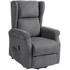 Relaxsessel, Aufstehhilfe, Liegefunktion, bis 200kg, 72,5x94x109cm, Dunkelgrau