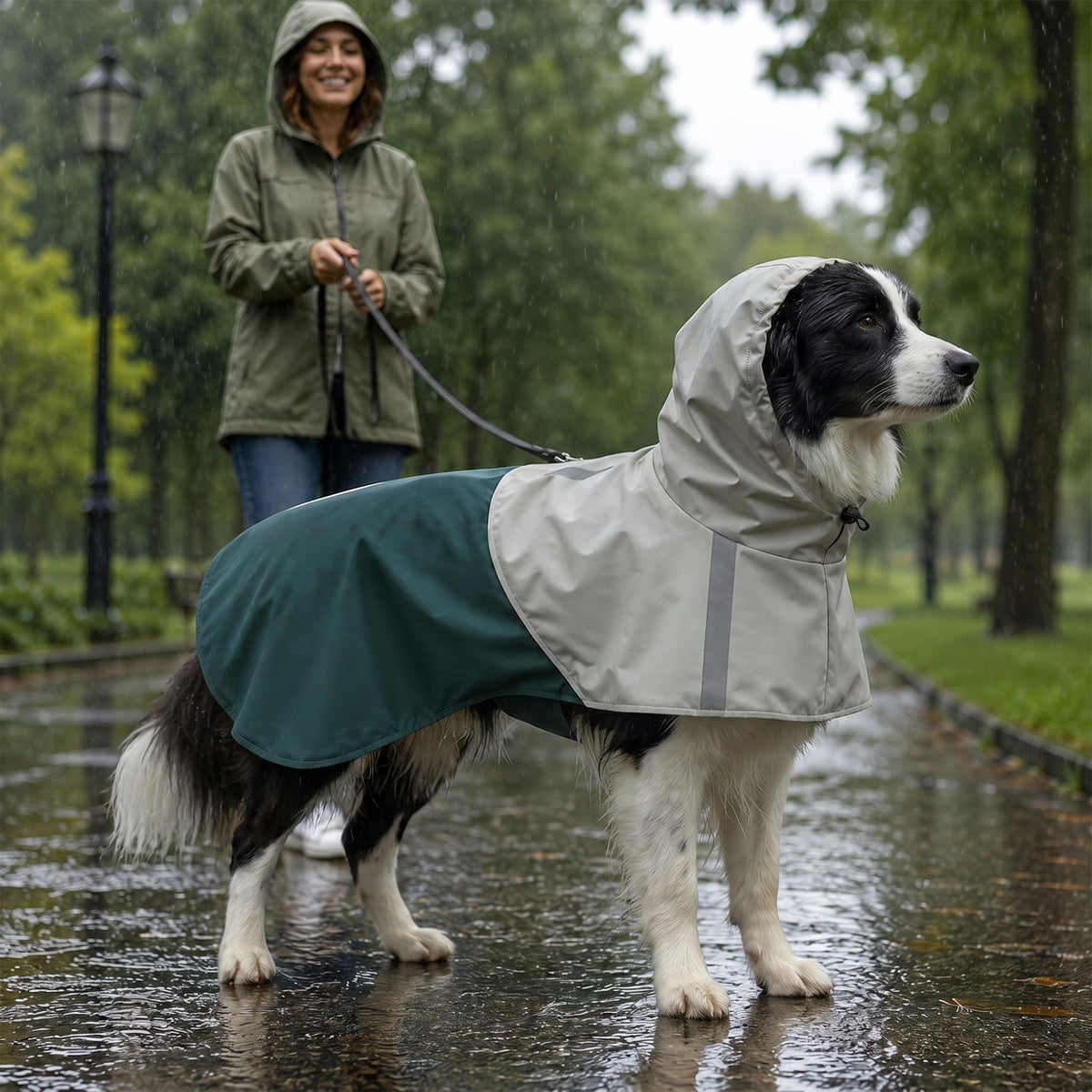 Hunderegenmantel Wasserdicht Hunde RegenjackenMittelgroße Hunde