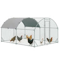 Gehege für Kleintiere, Outdoor-Freilaufgehege für Hühner, Kaninchen, Enten, stabile Konstruktion, Stahl und Oxford-Stoff