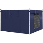 Set of Two 195 x 295cm Replacement Gazebo Side Walls - Blue
