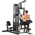 Kraftstation Fitnessstation mit Latzug Butterflystange 65kg Gewichten Seil bis zu 120kg