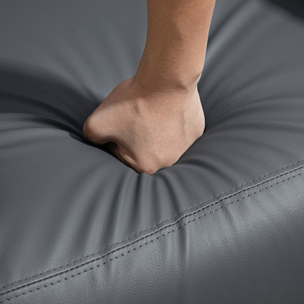 Relaxsessel Fernsehsessel mit Vibrationsmassage, Liegefunktion, 2 Massagepunkte, Fernbedienung, 68 x 88 x 98 cm Grau