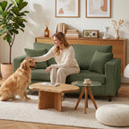 2-Sitzer-Sofa, 170 cm Couch mit Kord-Optik, Breite, Tiefe Sitzfläche