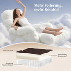 Aufstehsessel mit weichem Bezug, Recliner-Sessel mit Fernbedienung und Seitentaschen, Braun