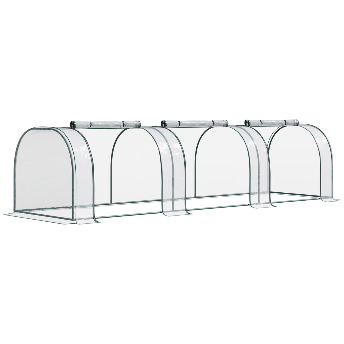 350 x 100 cm Low Tunnel Greenhouse - Clear