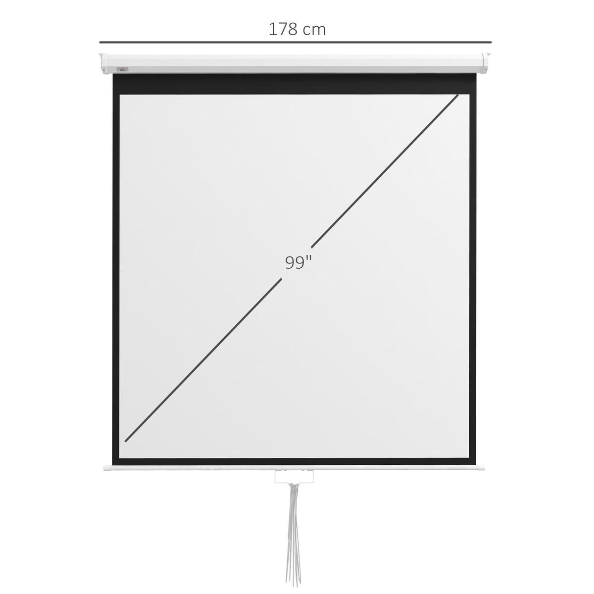Beamer Leinwand 178 x 178 cm 99 Zoll 1:1 HD 4K Projektionsleinwand f¨¹r Heimkino B¨¹ro-Pr?sentationen