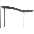 Pavillon mit klappbarer Dacherweiterung wetterfest 3 x 2,5 m Dunkelgrau