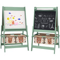 Three-In-One Kids Easel with Paper Roll, Art Easel, with Storage - Green
