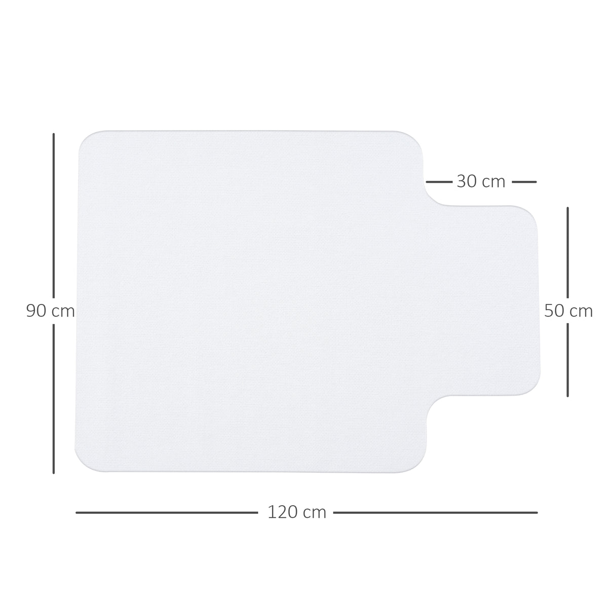 Office Hard Wood Floor Protector Chair Mat Non Slip Chairmat Frosted lipped