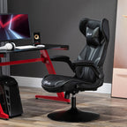  Gaming Stuhl ergonomischer Gamer Stuhl mit Kopfst¨¹tze und h?henverstellbar Gamingstuhl B¨¹rostuhl mit Wippfunktion Schwarz+Grau