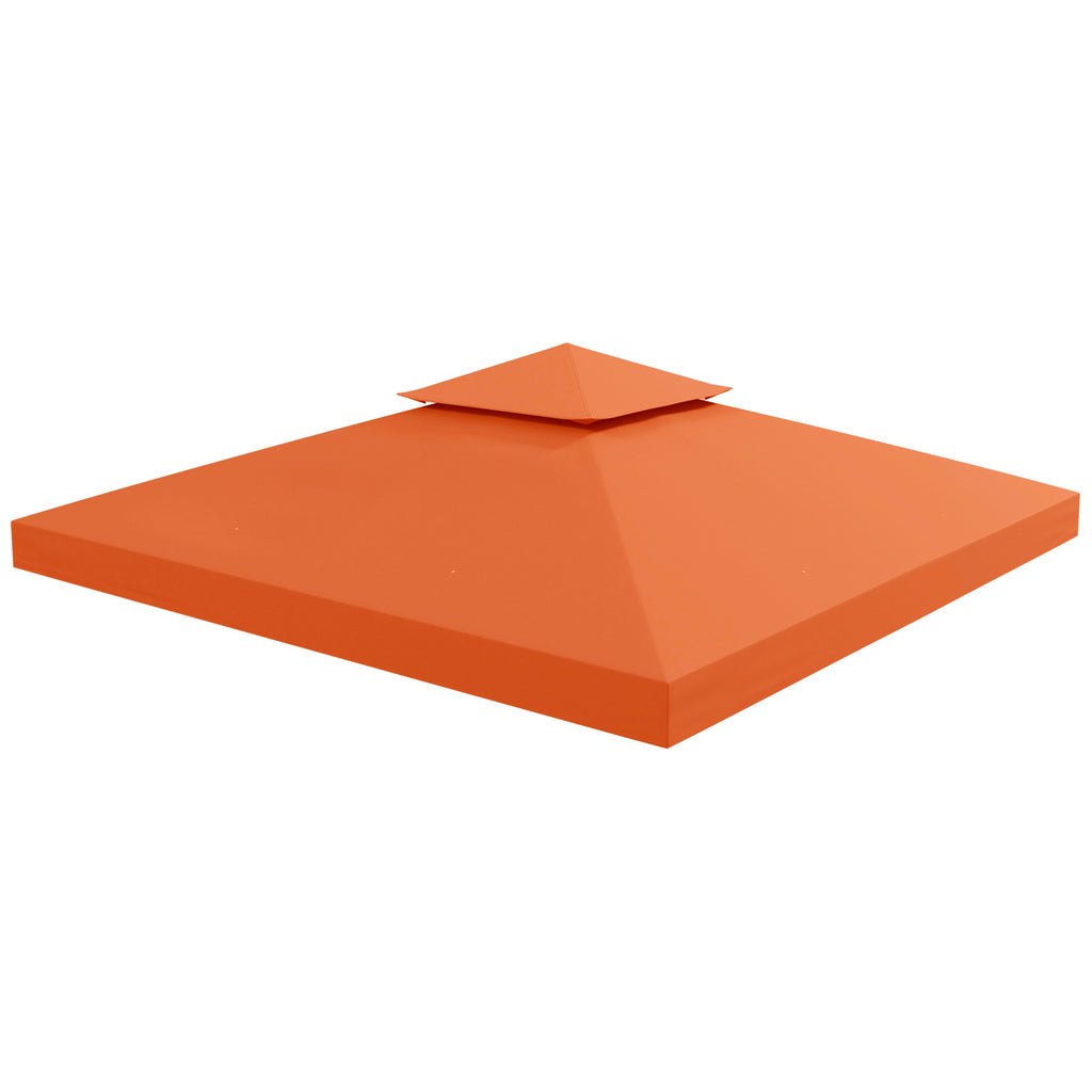 Gazebo Replacement Canopy 3x3 m-Rusty Red