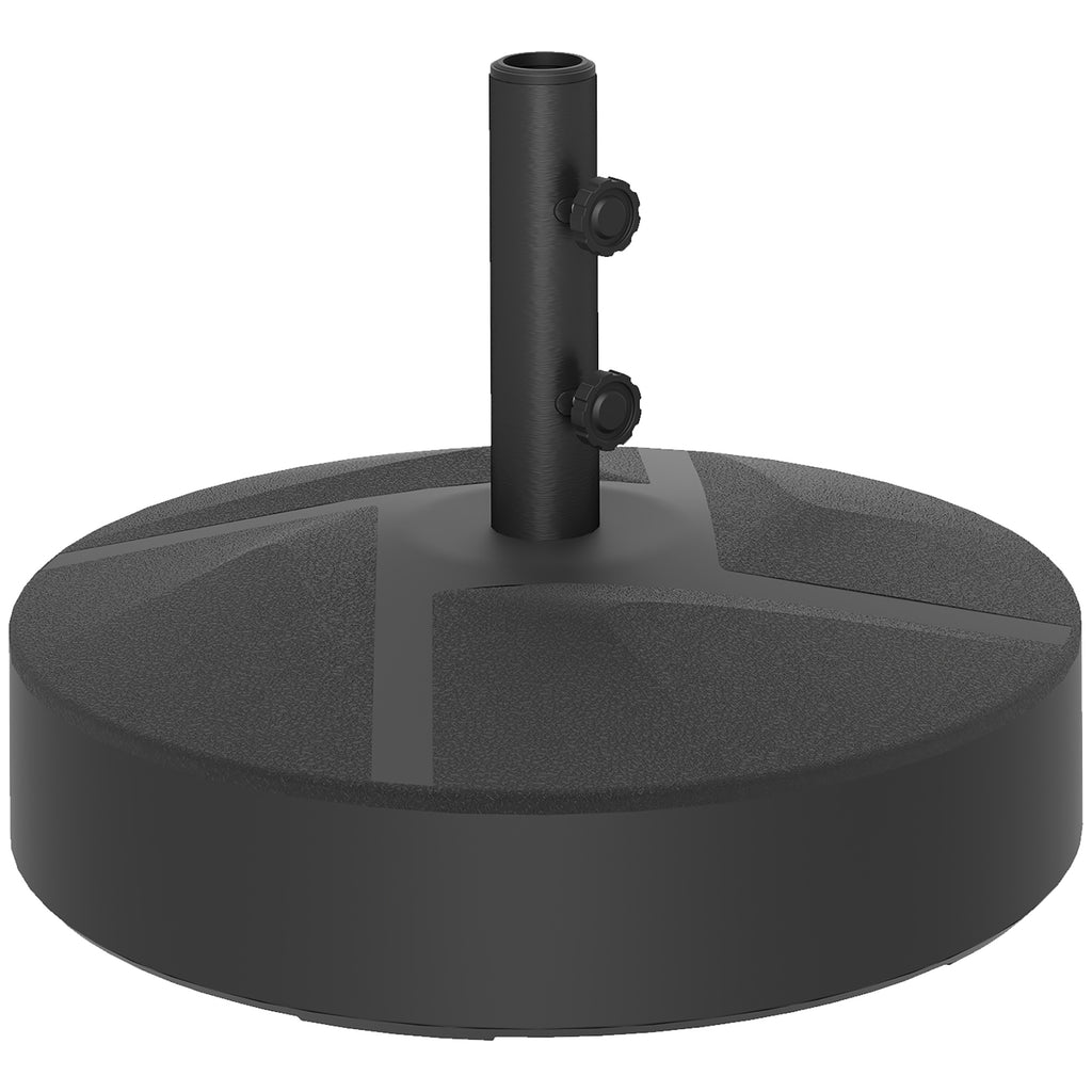 Sonnenschirmst?nder bis 30 kg bef¨¹llbar Schirmst?nder Rund Schirmhalter f¨¹r Sonnenschirm 36/38/48mm Schwarz