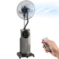 Sprühnebelventilator mit Fernbedienung, Standventilator mit Wassernebel, 70° Oszillation, 3 Geschwindigkeiten, 3 Modi, 3,1L Wassertank