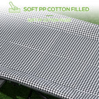 Feldbett Campingbett, Campingliege mit Tasche, Klappbett mit Becherhalter, für Schwimmbad, Balkon, bis 120 kg, Schwarz, 68 x 190 x 48cm