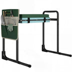 Gartenkniepolster und Sitz, 150 kg Tragkraft, Gartenhocker mit dick gepolstertem Kniebereich, ausziehbaren Stahlbeinen