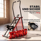 Stair Stepper for Home Gym with 3 Resistances, Foldable Vertical Stair Climber with Adjustable Handlebar, LCD Monitor