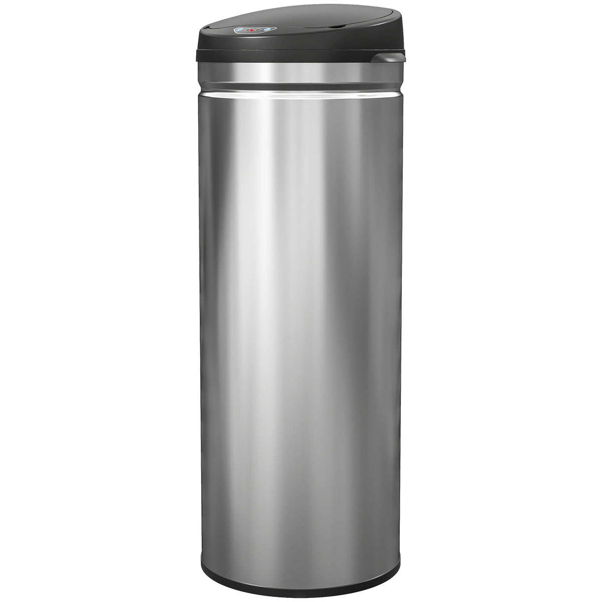 50 Liter Sensor-M¨¹lleimer mit Soft-Close-Funktion, ber¨¹hrungsfreier Abfalleimer aus Edelstahl f¨¹r hygienische K¨¹chen, B¨¹ros, Silberfarben