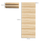 Rollweg Gehweg Ausrollbarer Gartentritt, wetterbest?ndig, Fichtenholz, 120 x 47 x 1 cm, Natur