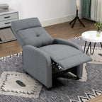 Relaxsessel mit Liegefunktion, ausfahrbares Fußteil, Taschenfederkern, bis 150 kg, Grau