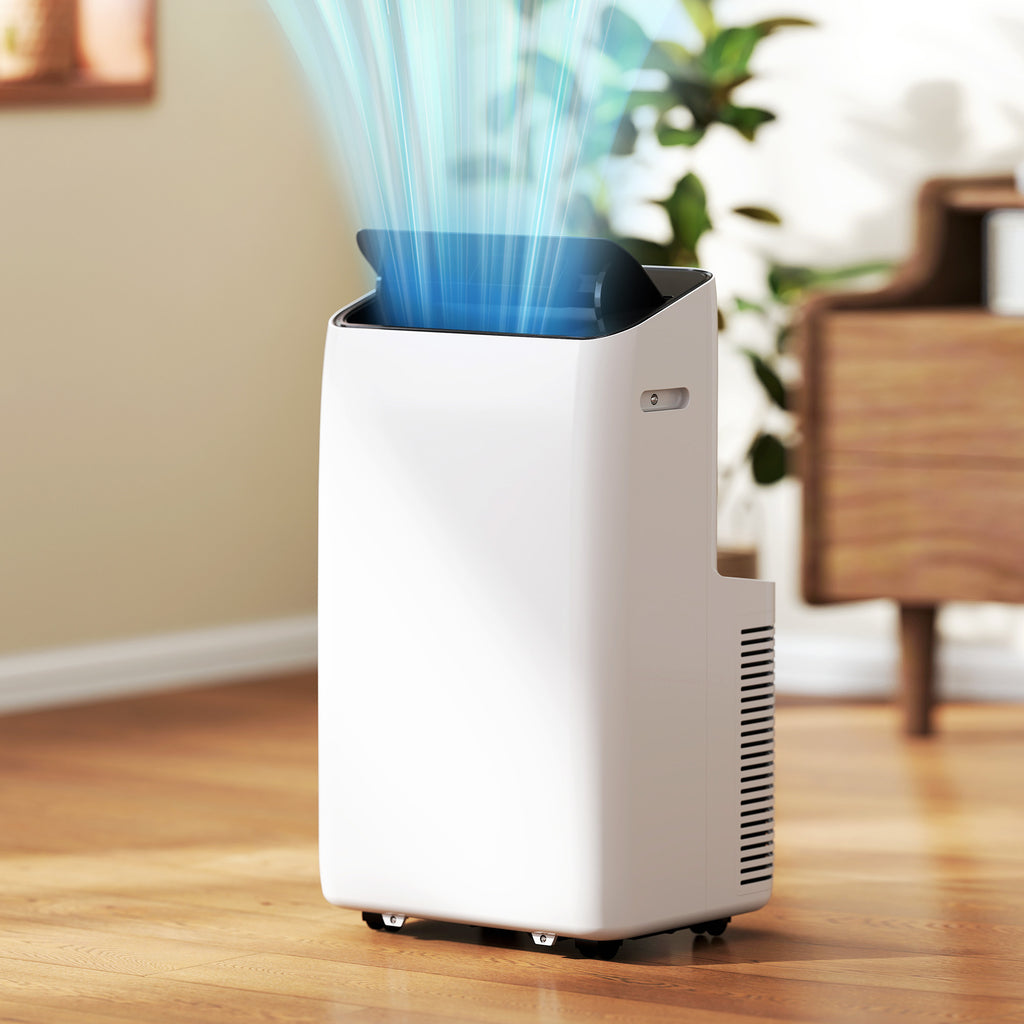 Mobiles Klimagerät 12.000 BTU mit Inverter-Technologie, Klimaanlage mit 60° Schwenkfunktion, 24H-Timer, Fernbedienung