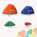 9er-Set Trittsteine, rutschfestes Design, f¨¹r drinnen & drau?en, stapelbar, Bunt