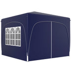 3 x 3 m Pavillon, Pop-up Gartenzelt mit Seitenwänden und Tragetasche, UPF50+, höhenverstellbar, Sand