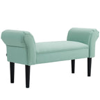 Gepolsterte Sitzbank f¨¹r Schlafzimmer und Flur, bis 130 kg belastbar, 102 x 36 x 51 cm, Gr¨¹n