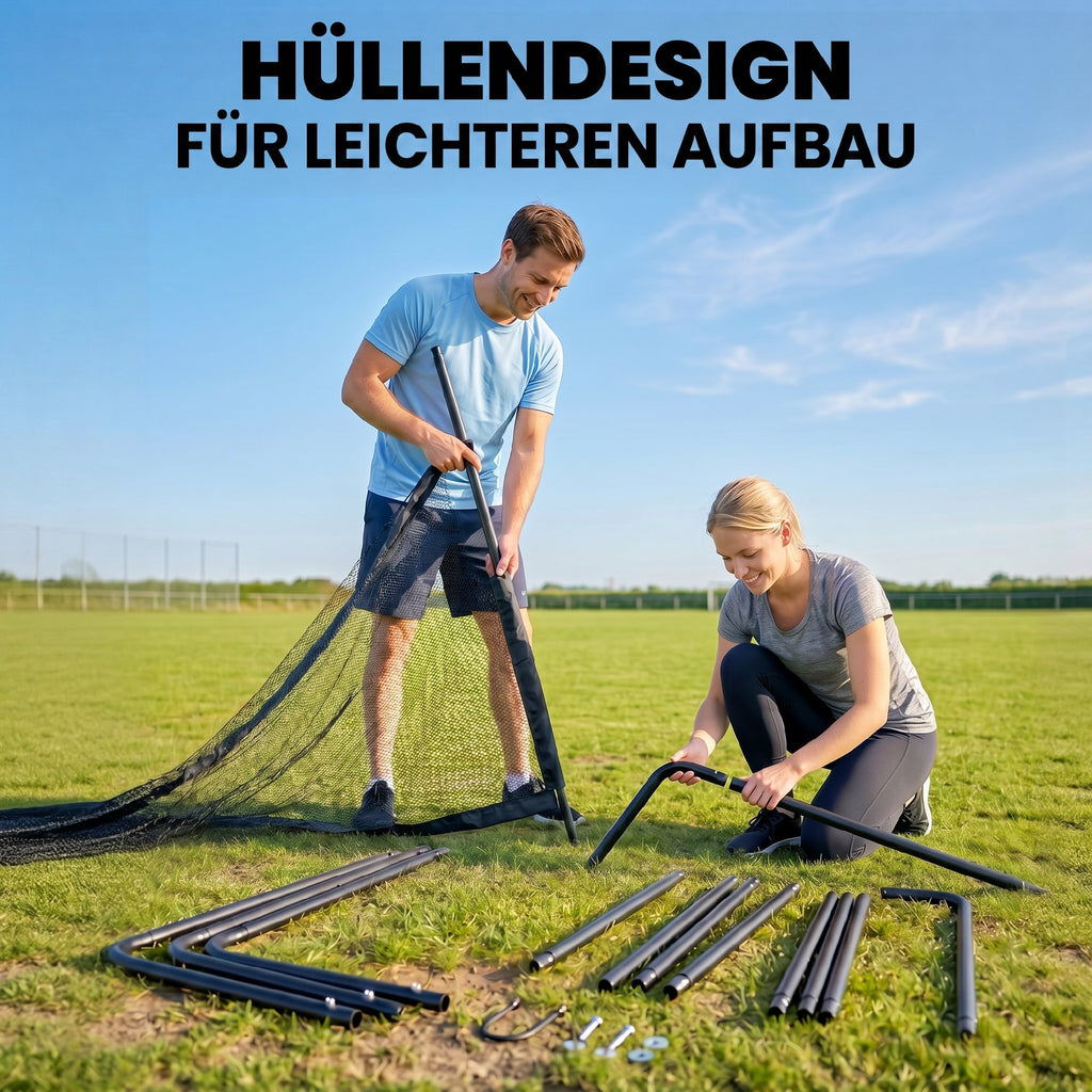 Fußballtor für Garten 300 x 200 cm Reißfestem Tornetz Outdoor Tor