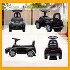 Official Mercedes-Benz Ride On Car, Foot to Floor Sliding Walker with Horn, Engine Sounds and Under-Seat Storage, Black