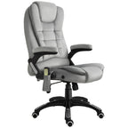  B¨¹rostuhl mit Massagefunktion Ergonomischer Chefsessel mit Heizfunktion, Liegefunktion, Wippfunktion H?henverstellbar 360¡ã Drehbar Computerstuhl mit Seitentasche, Samtoptik, Grau