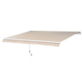 Markise Alu-Markise Gelenkarmmarkise Markise 3m breit Balkon Markise Sonnenschutz Balkon Beige 
