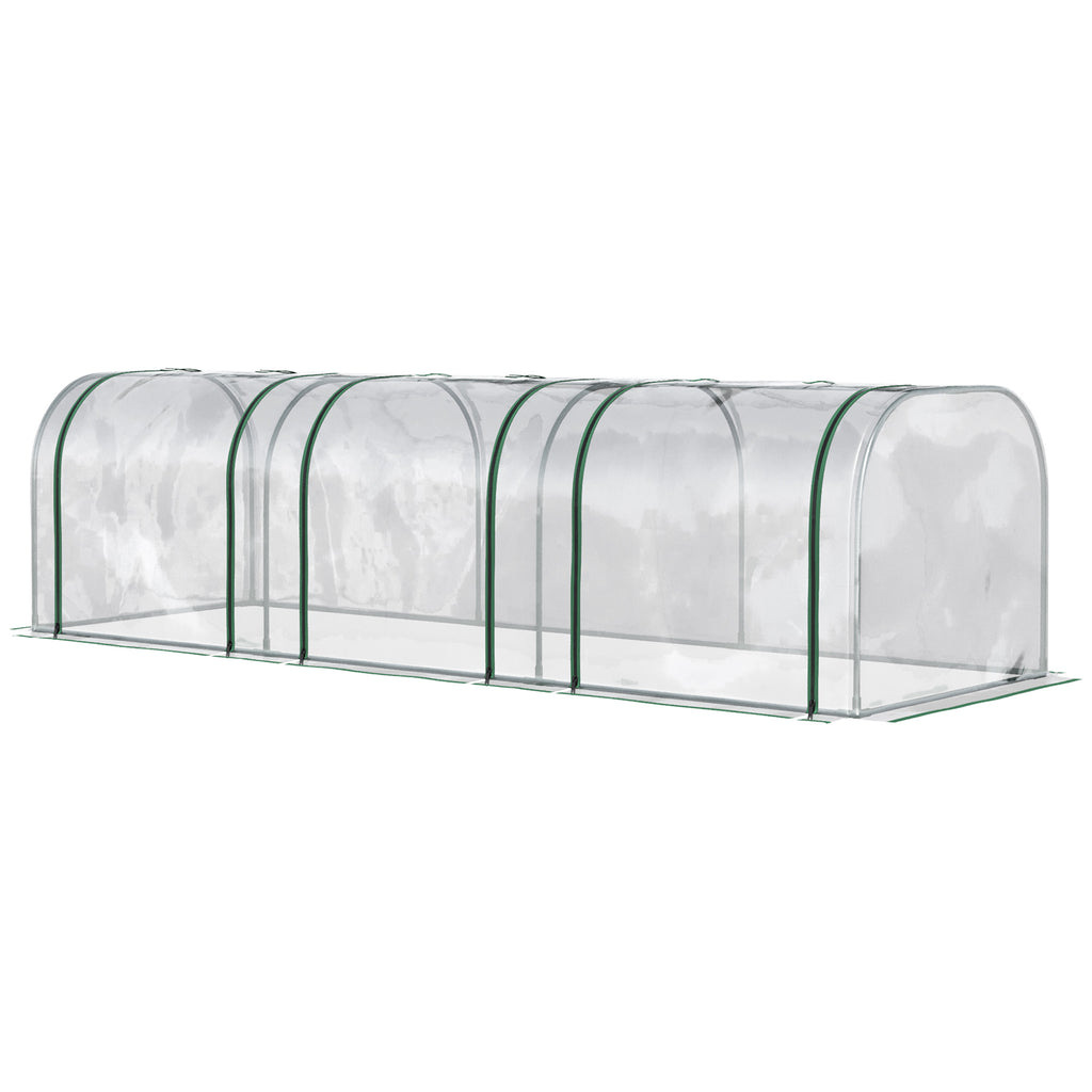 295 x 100 cm Low Tunnel Greenhouse - Clear
