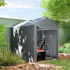 179 x 120cm Temporary Garden Shed, with Accessories - Dark Grey