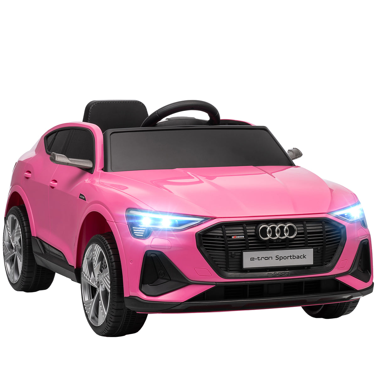 Elektro Kinderauto 12V Elektrofahrzeug Audi E-tron Elektroauto mit Fernbedienung, Sicherheitsgurt, f¨¹r 3-5 Jahre