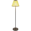 Solar Stehlampe Rattan Solarlampen mit Lichtsensor 25 LED-Lichte Solarleuchte im Boho-Stil Ø33 x 135 cm