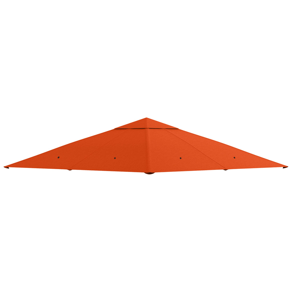 Ersatzdach für Gartenpavillon, Polyester, 2,98 x 2,98 m, Orange