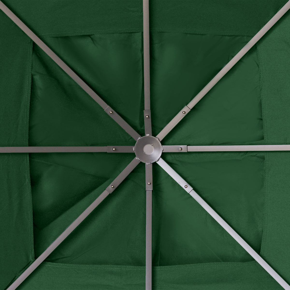 Ersatzdach für Gartenpavillon, 8 Wasserabflusslöcher, einfache Montage, Polyester, grün, 2,98 x 2,98 m