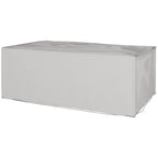 Schutzhülle für Gartenmöbel Winterfest Wasserdicht Abdeckung Anti-UV Abdeckplane 600D Oxford 210 x 140 x 80 cm Grau