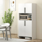 K¨¹chenschrank, Vorratsschrank f¨¹r K¨¹che, Wohnzimmer, Esszimmer, Schr?nke, Regale, Mikrowellenablage, Spanplatte, Wei?