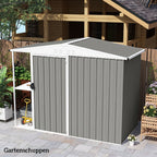 Set of 12 Corrugated Steel Roof Sheet Panels - Light Grey