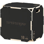 Non-Slip Plyo Box, Corner-free Wooden Jump Box, 41 x 51 x 48 cm